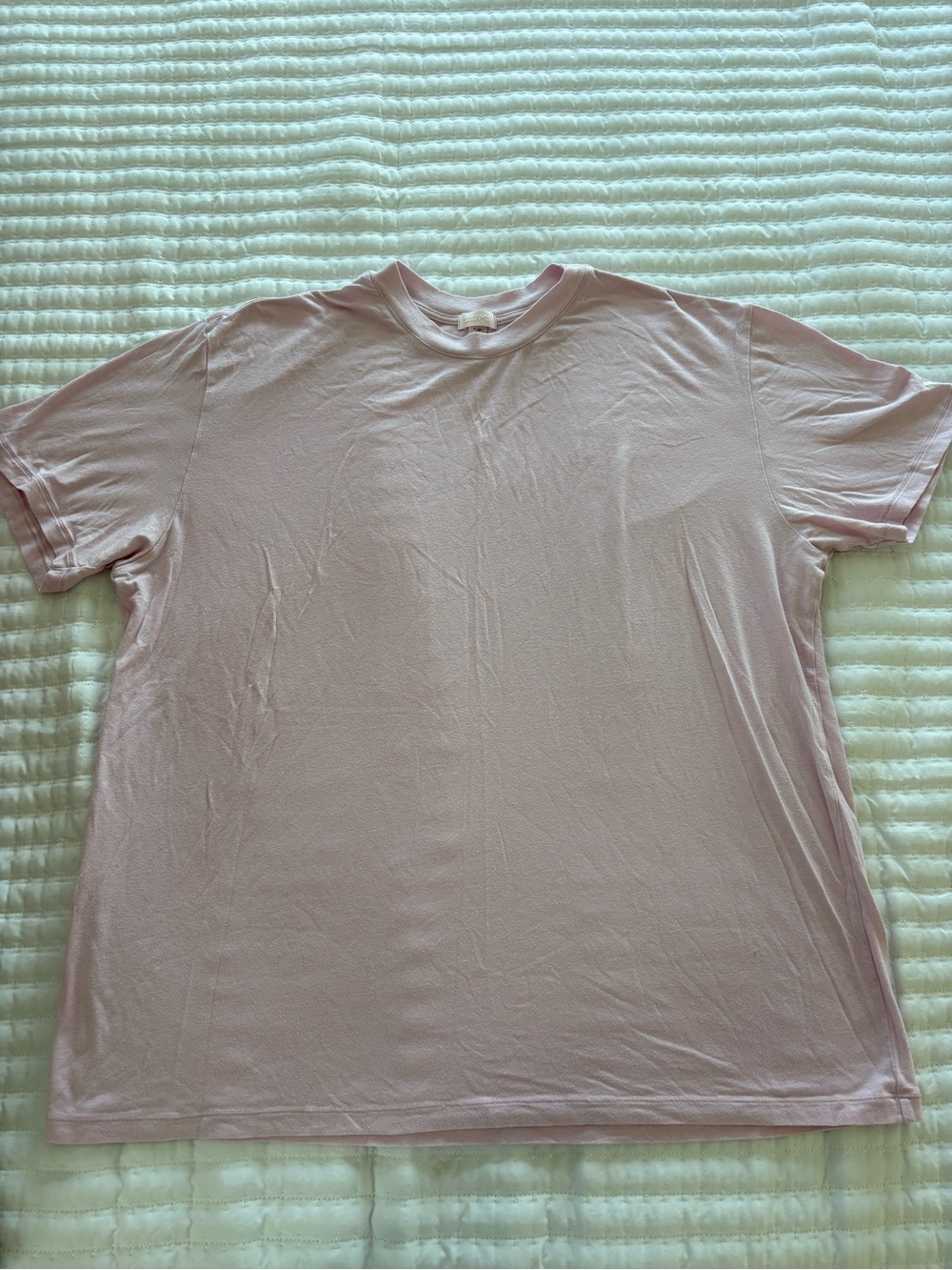 SKIMS Short Sleeve Crew Tee in Pale Pink